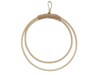 Dubbele rattan ring 30 cm