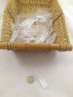 Acryl pipet 7 cm D 1 cm 100 st.