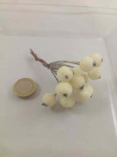 Bessen gesuikerd wit 9 x 12 st. 12 mm