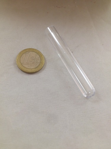 Acryl pipet 7 cm D 1 cm 100 st.