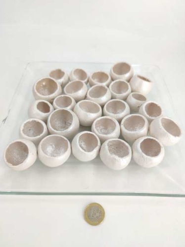 Bell Cup mini parelmoer creme Ø4-5 cm 25 st.