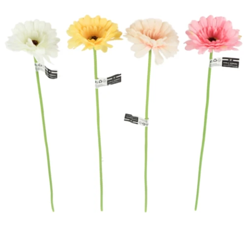 Kunstbloem Gerbera Geel